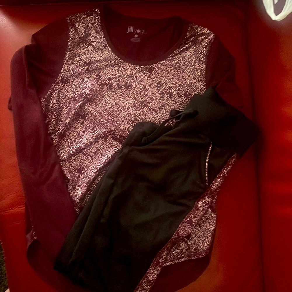 Jill Yoga set - EUC size XL (14-16)